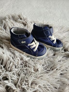 See Kai Run Navy and White High-Top Sneakers for Kids
